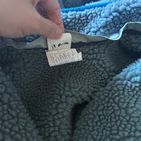 patagonia baby reversible tribbles sherpa hoody jacket - Picture 7 of 8